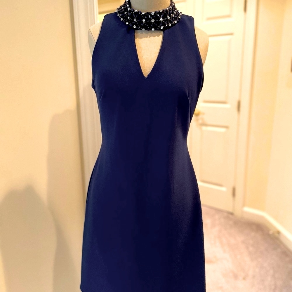 Midnight Blue Taylor Cocktail Dress Size 4